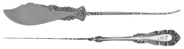 Chelsea (Silverplate, 1897) Flat Twisted Handle Master Butter Knife
