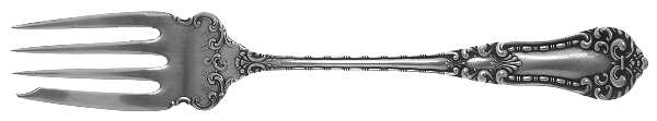 Chester (Sterling, 1900) Medium Solid Cold Meat Serving Fork