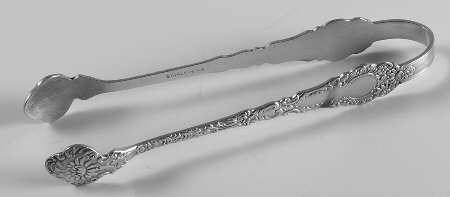 Chevalier (Silverplate, 1895) Sugar Tongs