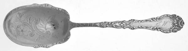 Chevalier (Silverplate, 1895) Bright Cut Preserve Spoon