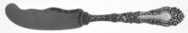 Chevalier (Silverplate, 1895) Flat Handle Butter Spreader