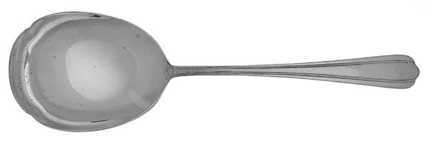 Chimes (Sterling, 1938, No Monograms) Solid Salad Serving Spoon