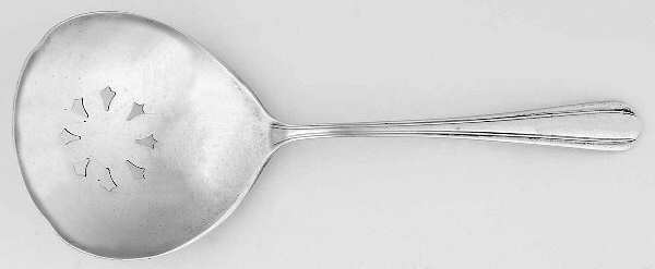 Chimes (Sterling, 1938, No Monograms) Solid Bon Bon Spoon with Pierced Bowl