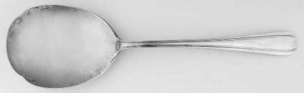 Chimes (Sterling, 1938, No Monograms) Solid Smooth Casserole Spoon