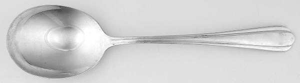 Chimes (Sterling, 1938, No Monograms) Round Bowl Soup Spoon (Cream Soup)