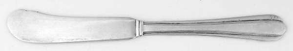 Chimes (Sterling, 1938, No Monograms) Flat Handle Butter Spreader