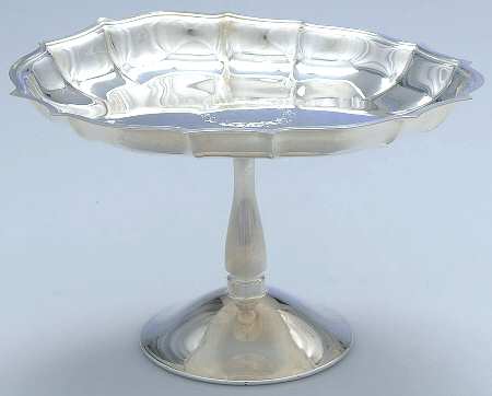 Chippendale (Silverplate, Hollowware, Four Toe) Medium Silverplate Compote