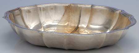 Chippendale (Silverplate, Hollowware, Four Toe) Double Vegetable Bowl-No Lid