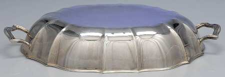 Chippendale (Silverplate, Hollowware, Four Toe) Double Vegetable Bowl-Lid