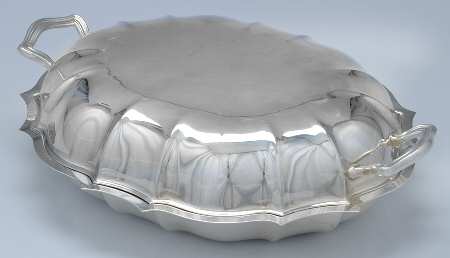 Chippendale (Silverplate, Hollowware, Four Toe) Double Vegetable Bowl