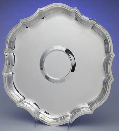 Chippendale (Silverplate, Hollowware, Four Toe) Tray for Chip & Dip Set