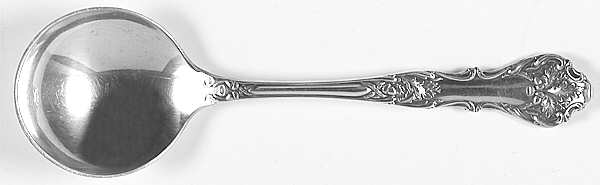 Charter Oak (Silverplate, 1906) Round Bowl Soup Spoon (Bouillon) by International Silver