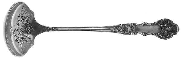 Charter Oak (Silverplate, 1906) Solid Piece Cream Ladle by International Silver