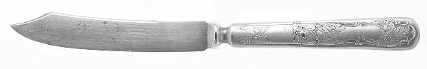 Charter Oak (Silverplate, 1906) Individual Solid Fruit Knife by International Silver