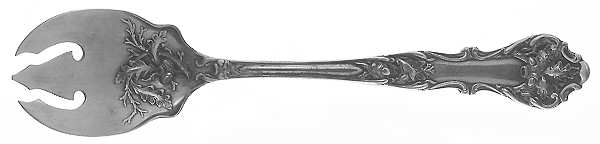 Charter Oak (Silverplate, 1906) Ice Cream Fork by International Silver