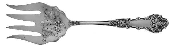 Charter Oak (Silverplate, 1906) Solid Salad Serving Fork