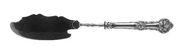 Charter Oak (Silverplate, 1906) Hollow Handle Fish Serving Knife, Silverplt Blade