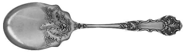 Charter Oak (Silverplate, 1906) Solid Salad Serving Spoon by International Silver