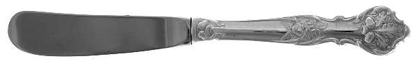 Charter Oak (Silverplate, 1906) Butter Spreader Hollow Hdl-Paddle/Stainless Blade