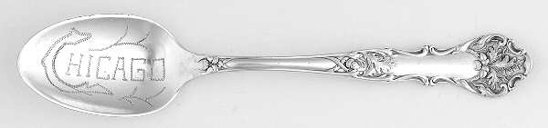 Charter Oak (Silverplate, 1906) Souvenir Spoon (Five O'Clock)