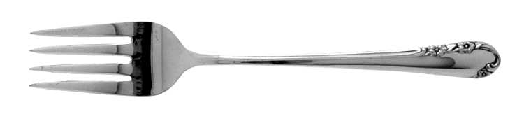 Chased Rose (Silverplate, 1955) Individual Salad Fork