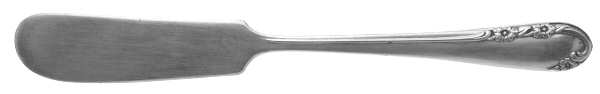Chased Rose (Silverplate, 1955) Flat Handle Butter Spreader