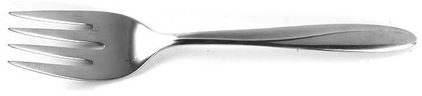 Christiania (Stainless) Medium Solid Cold Meat Serving Fork by International Silver