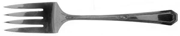 Claridge (Silverplate, 1919) Medium Solid Cold Meat Serving Fork