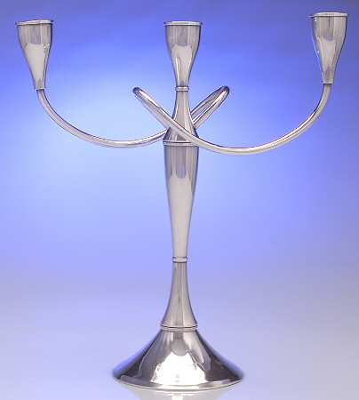 Classic (Sterling, Hollowware) Large 3 Light Candelabra