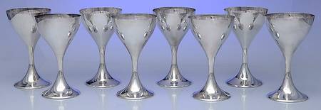 Classic (Sterling, Hollowware) Water Goblet - Set of 8