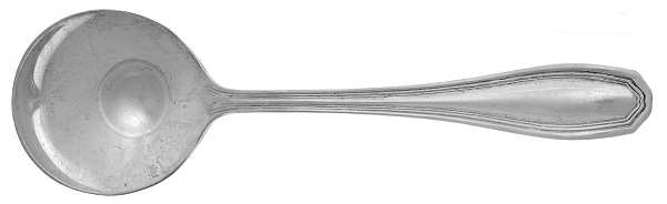 Clinton (Silverplate, 1919) Round Bowl Soup Spoon (Bouillon)