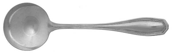 Clinton (Silverplate, 1919) Round Bowl Soup Spoon (Gumbo)