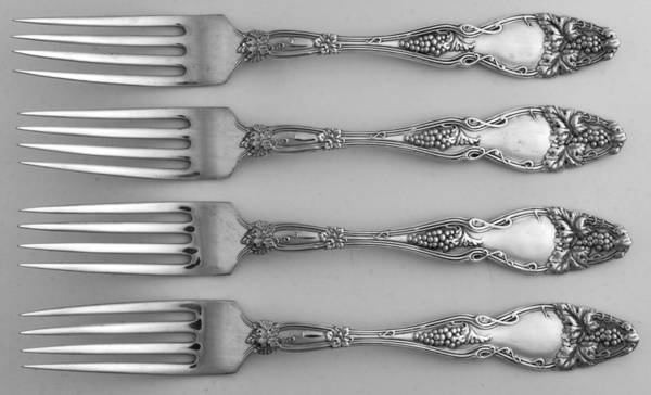 Cloeta (Sterling, 1904) Solid Youth Tea Fork - Set of 4