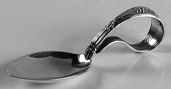 Cloeta (Sterling, 1904) Curved Handle Baby Spoon