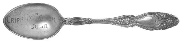 Cloeta (Sterling, 1904) Souvenir Spoon (Five O'Clock)