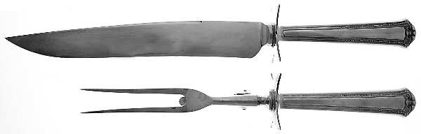 Continental (Silverplate, 1914) Small Stainless Blade 2-Piece Steak Carving Set