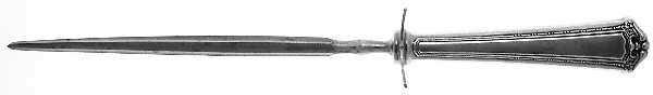 Continental (Silverplate, 1914) Large Roast Steel Rod Knife Sharpener