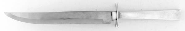 Continental (Sterling, 1934, No Monograms) Large Stainless Blade Roast Carving Knife