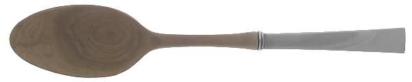 Continental (Sterling, 1934, No Monograms) Salad Serving Spoon with Wooden Bowl