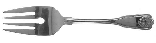 Coquille (Stainless) Large Solid Cold Meat Serving Fork