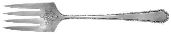 Coronado (Silverplate, 1938) Medium Solid Cold Meat Serving Fork