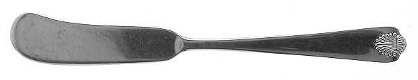 Colonial Shell (Sterling, 1941) Flat Handle Butter Spreader
