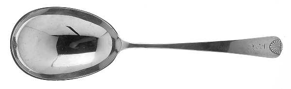 Colonial Shell (Sterling, 1941) Solid Smooth Casserole Spoon