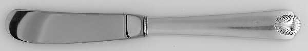 Colonial Shell (Sterling, 1941) Butter Spreader Hollow Hdl-Paddle/Stainless Blade