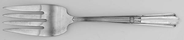 Cotillion (Silverplate, 1932) Medium Solid Cold Meat Serving Fork
