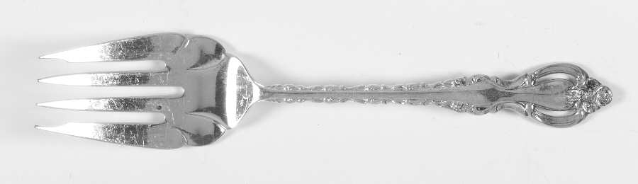 Countess (Silverplate, 1969, No Korea) Medium Solid Cold Meat Serving Fork by International Silver