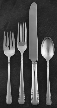 Courtship (Sterling, 1936, No Monograms) 4 Piece Place Size Setting