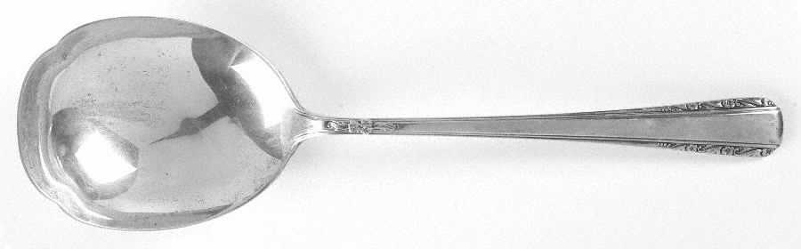 Courtship (Sterling, 1936, No Monograms) Solid Salad Serving Spoon