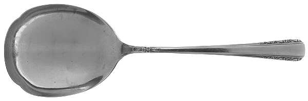 Courtship (Sterling, 1936, No Monograms) Large Solid Berry/Casserole Spoon