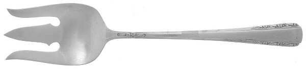Courtship (Sterling, 1936, No Monograms) Solid Salad Serving Fork